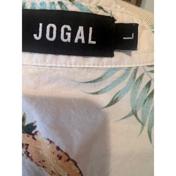 VOGAL HAWAIIAN SHIRT PINEAPPLE DESIGN SHORT SLEEVE MENS SIZE LARGE - Picture 5 of 6